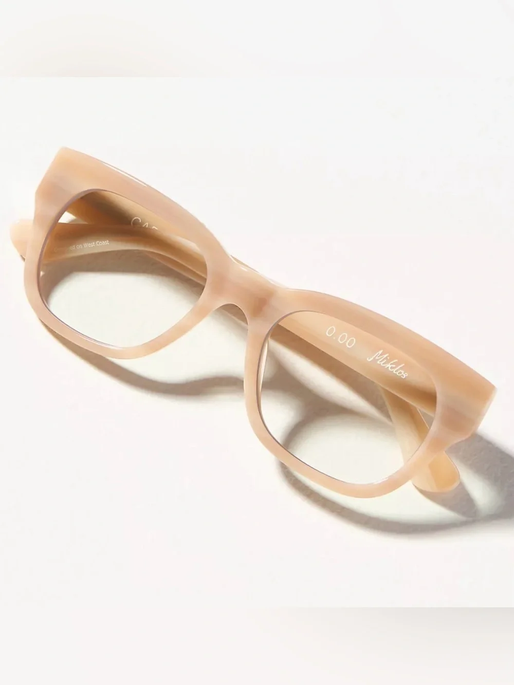 Neutral Beige Cat-Eye Reading Glasses